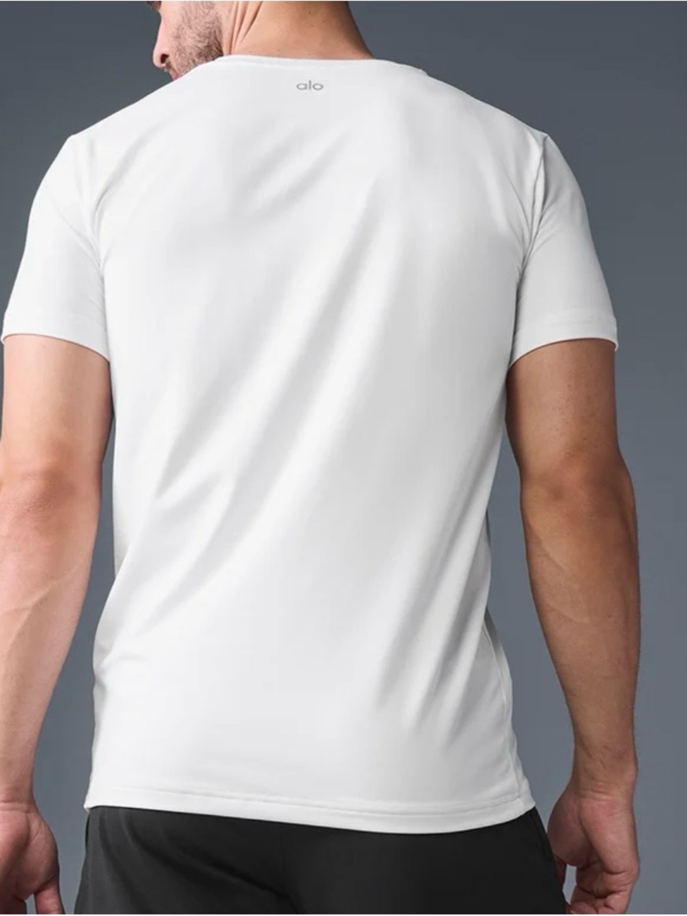 ALO Yoga Crewneck Short Sleeve Tee in White